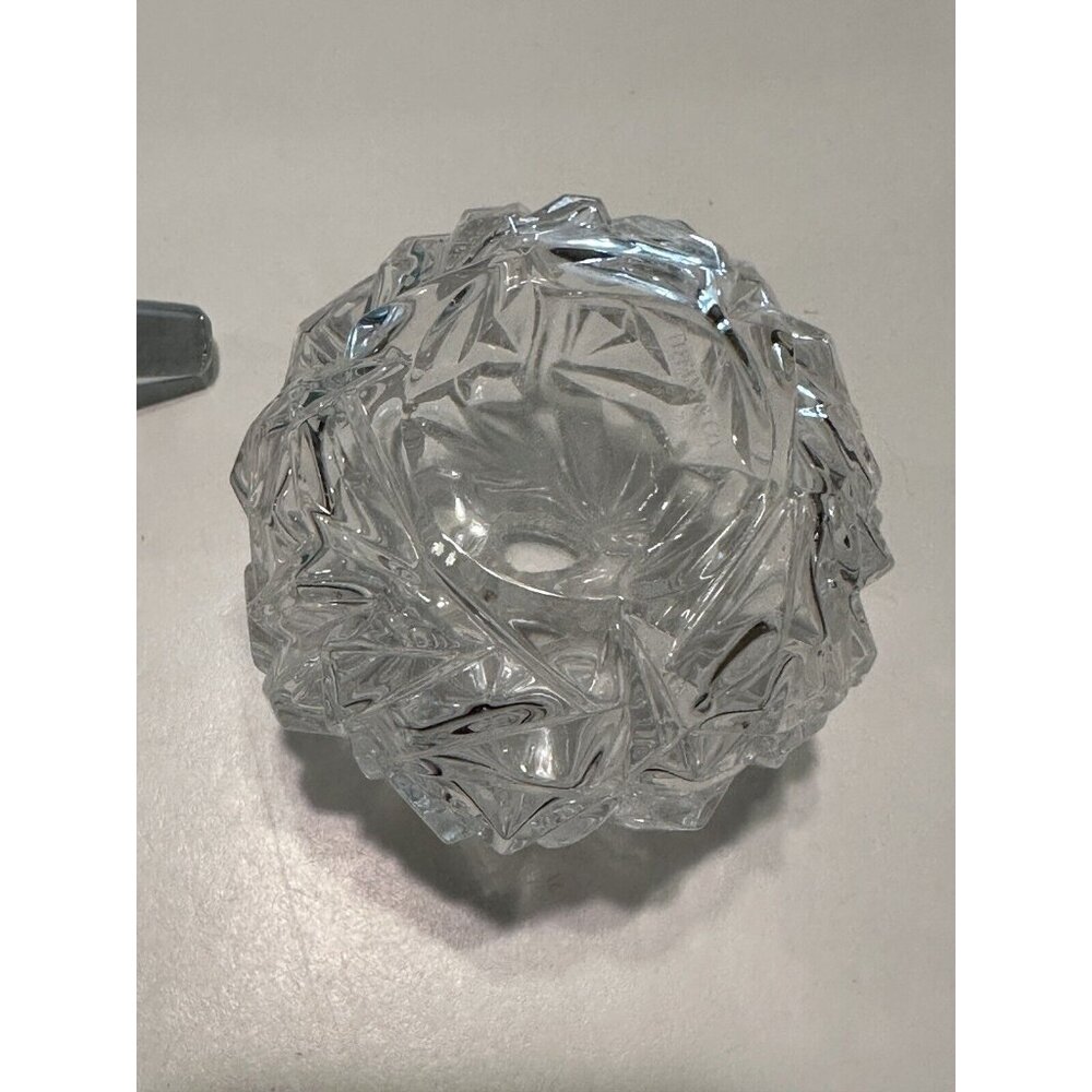 Tiffany & Co. Rock Cut Crystal Perfume Bottle Empty With Box - Picture 8 of 10